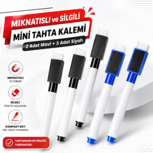 Mıknatıslı Silgili Akıllı Tahta Kalemi 5 Adet